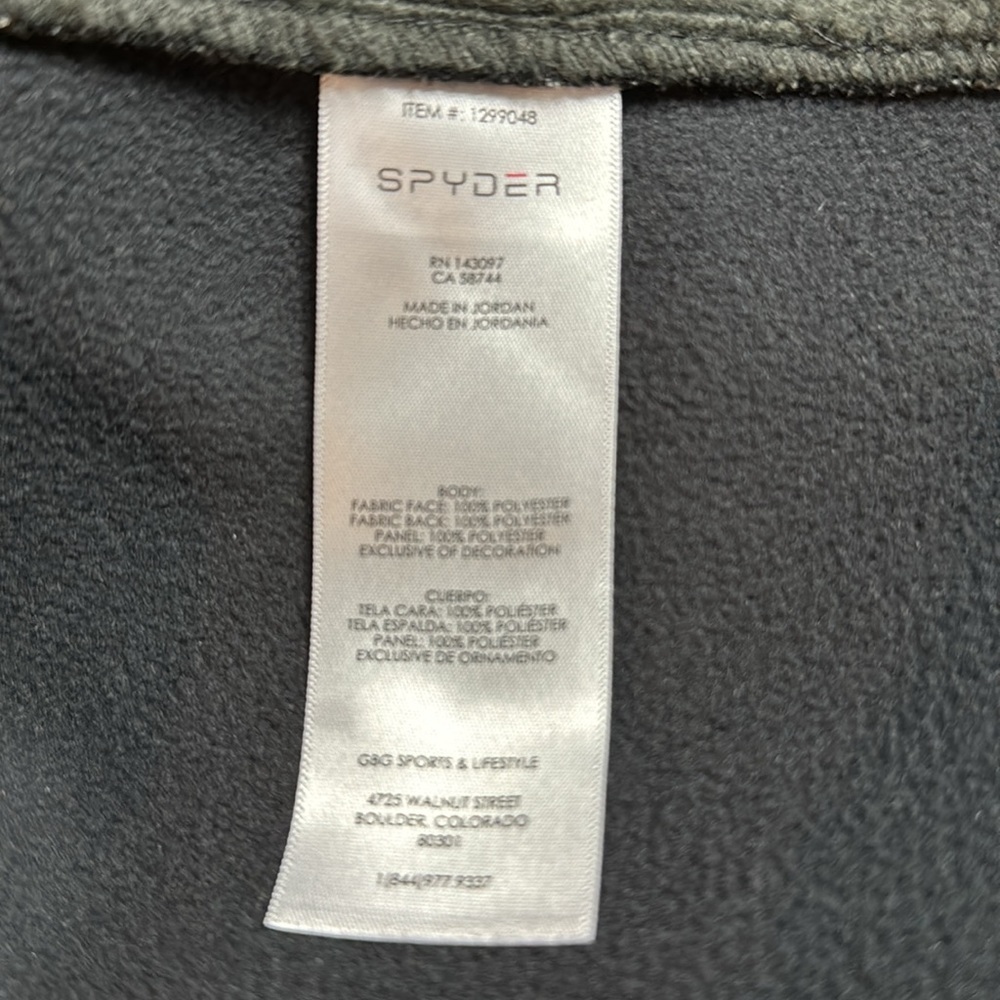 Spyder 1/4 Zip Jacket-size Large - Picture 11 of 12